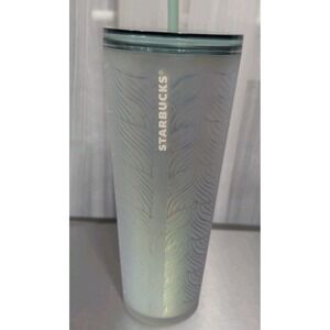 Starbucks 2021 Anniversary Matte Iridescent Mermaid Tail Cold‎ Cup Venti 24oz